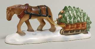 Hummel Bavarian Christmas Horse With Sled - Boxed