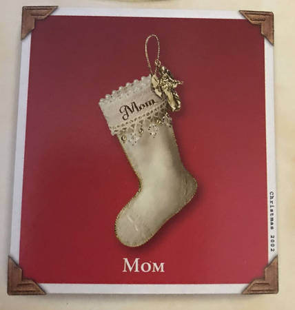 2002 Hallmark Christmas Ornaments Mom - Boxed