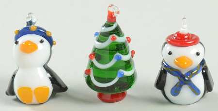 2002 Hallmark Christmas Ornaments Two Tiny Penguins - Boxed