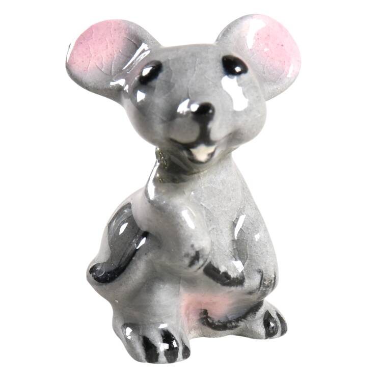 Hagen-Renaker Figurines Mouse Mama-Holidng Tail By Belly - No Box