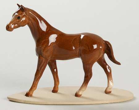 Hagen-Renaker Figurines Quarter Horse On Base - No Box