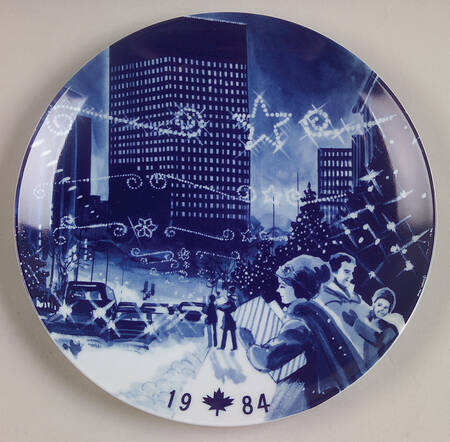 Canada Christmas Plate Christmas In Winnipeg - Boxed