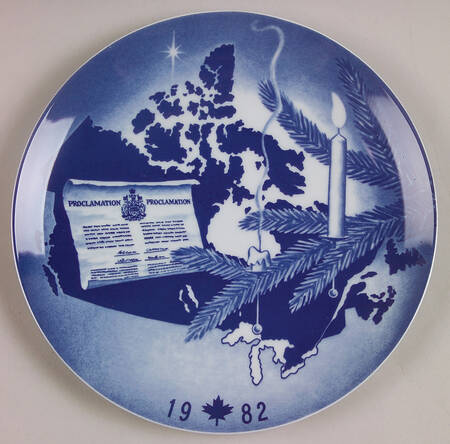 Canada Christmas Plate A Christmas To Celebrate - Boxed