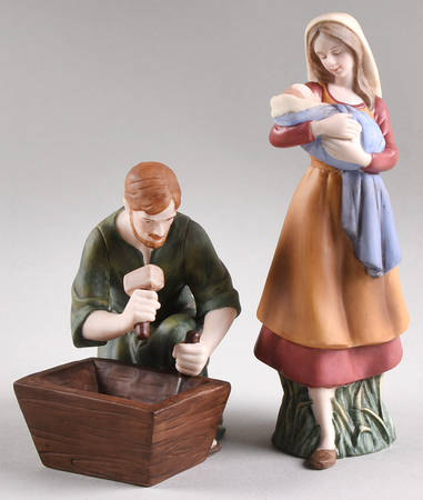 Thomas Kinkade Nativity Skilled Carpenter &Beloved Mother And Ch - No Box