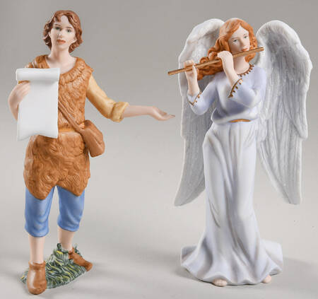 Thomas Kinkade Nativity Rejoice In Song & Heaven's Sweet Sound - No Box