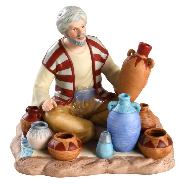Thomas Kinkade Nativity Village Potter - No Box 40b