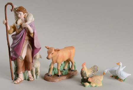 Thomas Kinkade Nativity In The Lord's Flock & Witness To The Mir - No Box