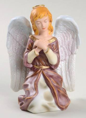 Thomas Kinkade Nativity Angel Of Prayer - No Box