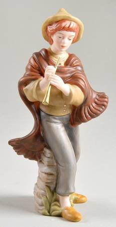 Thomas Kinkade Nativity Song Of Praise Musician - No Box