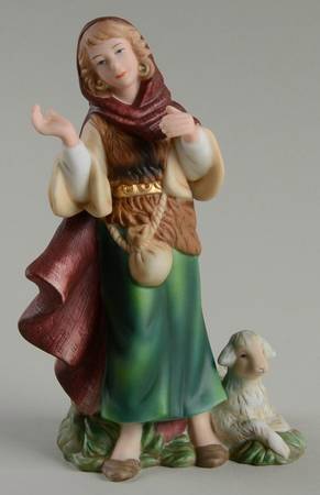 Thomas Kinkade Nativity Tending The Flock - No Box