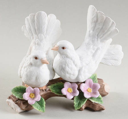 Homco Figurines Courtship Doves - No Box