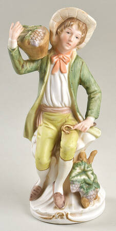 Homco Figurines Yound Boy With Grapes - No Box