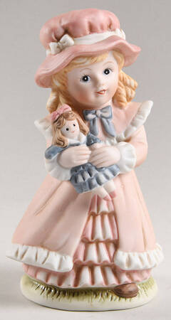 Homco Figurines Girl Holding Doll - No Box