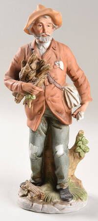 Homco Figurines Old Man With Sticks - No Box