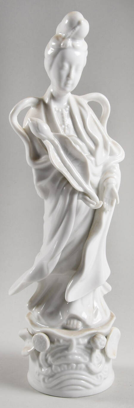 Homco Figurines Kuan Yin Goddess - Blanc De Chine - No Box