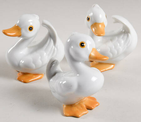 Homco Figurines Duck Set Of 3 - No Box