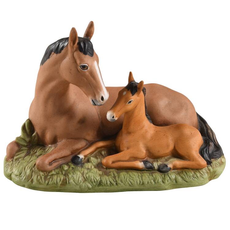 Homco Figurines Mare & Foal - No Box