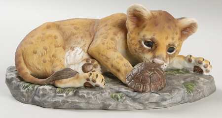 Homco Figurines Baby Lion - Boxed