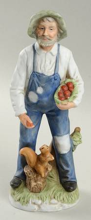 Homco Figurines Old Man With Chestnuts - No Box