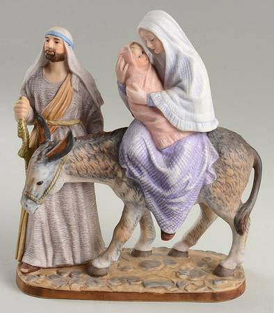 Homco Figurines Flight Into Egypt - No Box