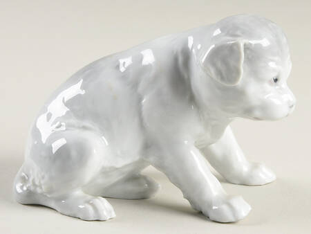 Heubach Figurines Puppy Sitting Down - No Box