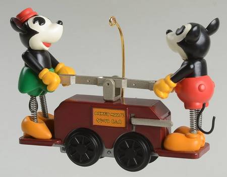 Mickey & Co Mickey & Minnie Handcar - With Box