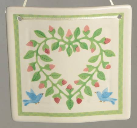 Celebration of American Quilts Heart Wreath - Boxed