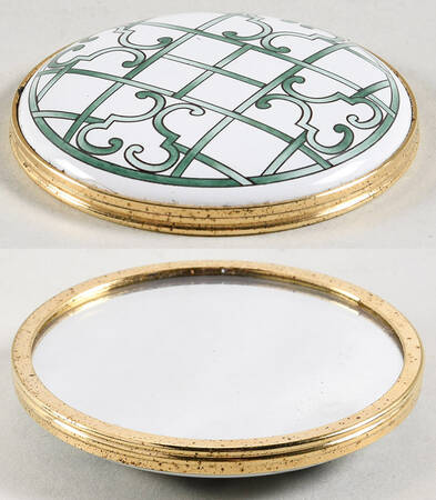 Halcyon Days Giftware Pocket Mirror-Trellis-Charlotte Moss - Boxed