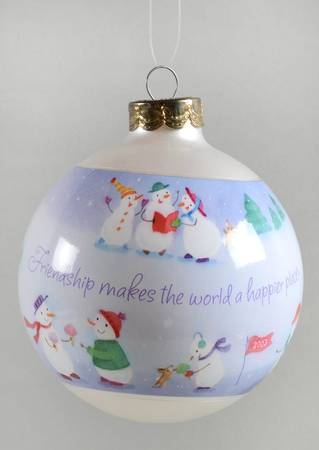 2003 Hallmark Christmas Ornaments Friendship-Blown Glass - Boxed