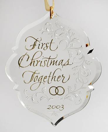2003 Hallmark Christmas Ornaments First Christmas Together - Boxed