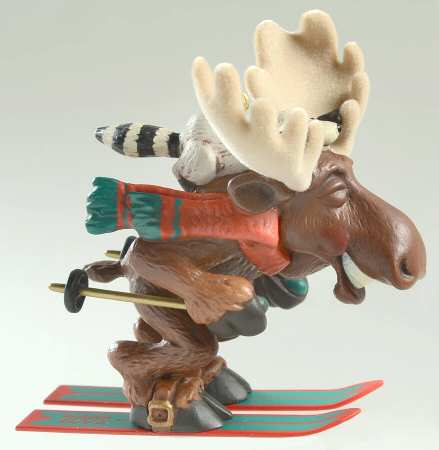 2003 Hallmark Christmas Ornaments Moose On The Loose - Boxed