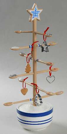 2003 Hallmark Christmas Ornaments Kitchen Angels Spoon Tree - Boxed