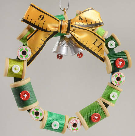 2004 Hallmark Christmas Ornaments Sew Merry, Sew Bright - Boxed