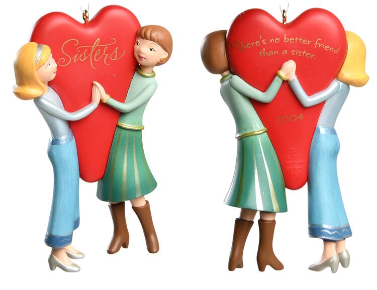2004 Hallmark Christmas Ornaments Sisters - Boxed