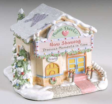 Precious Moments Christmas Village Merry Matinee Theater - No Box