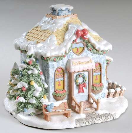 Precious Moments Christmas Village Jolly Inn Restaurant - No Box