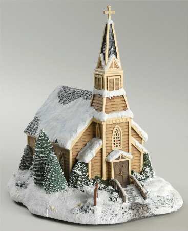Terry Redlin's Winter Memories Village Birch Valley Church - No Box