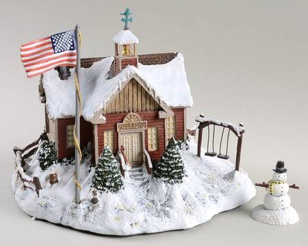 Terry Redlin's Winter Memories Village Little Red Schoolhouse - No Box