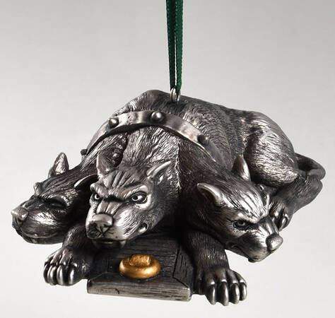 Harry Potter Fluffy On Guard-Pewter - Boxed