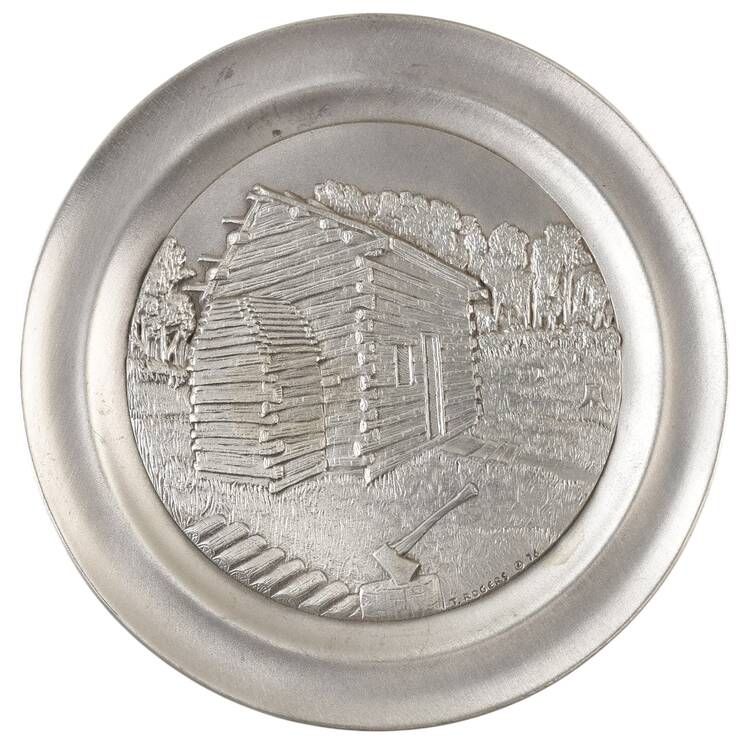 Hudson Pewter Plate Abraham - No Box