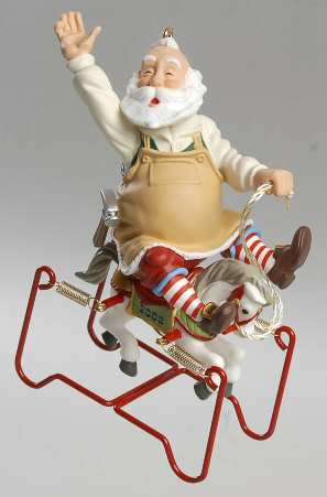 Toymaker Santa 2003 On Toy Horse #4 - Boxed