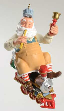 Toymaker Santa by Hallmark Gold Crown