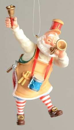Toymaker Santa 2010 Horn & Drum #11 - Boxed