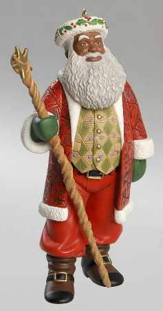 Joyful Santa by Hallmark Gold Crown