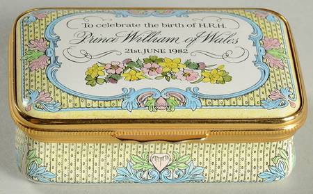 Royalty Commemorative Box Prince William Of Wales-21 June 1982 - Boxed