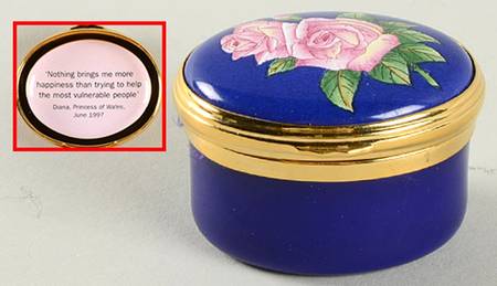 Royalty Commemorative Box Diana, Princess Of Wales Rose Box - Boxed