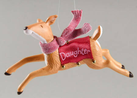 2006 Hallmark Christmas Ornaments Daughter Reindeer - Boxed