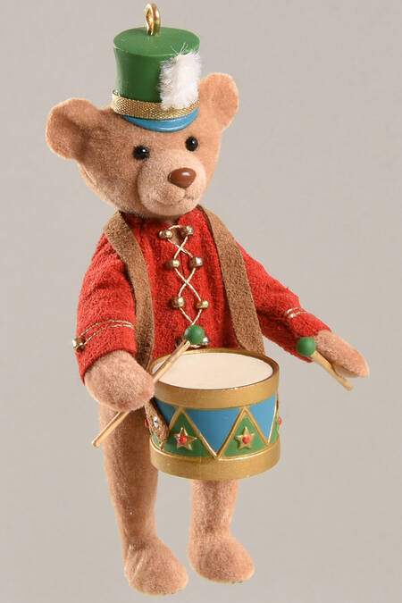 2006 Hallmark Christmas Ornaments North Pole Band Teddy - Boxed