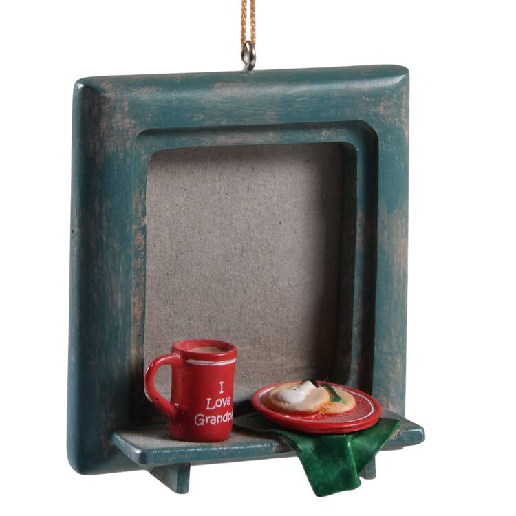 2006 Hallmark Christmas Ornaments I Love Grandpa Photo Holder - Boxed