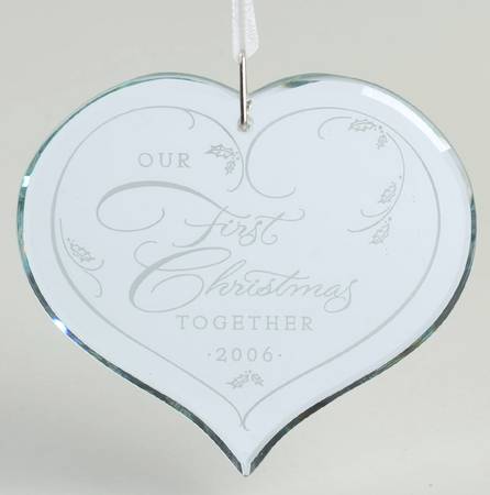 2006 Hallmark Christmas Ornaments Reflections Of Love-Our First Christmas  - Boxed